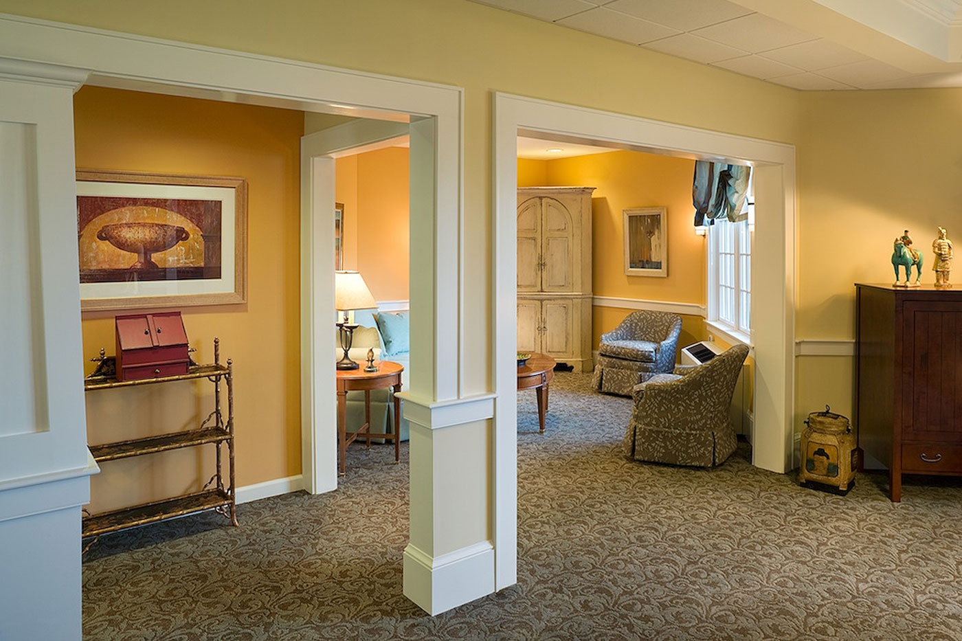 Assisted living & Memory care interior design by Haverhill-headquartered Wellesley Design Consultants