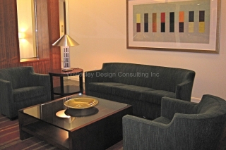 Massachusetts Interior Designers, WDC of Haverhill, designed this common area in a luxury apartment building in Cambridge MA