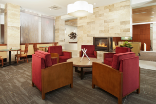Breakfast area designed for an independent living retirement community